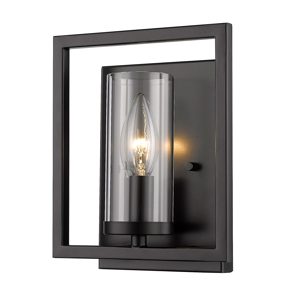 Golden Lighting Marco 1-light Wall Sconce in Matte Black